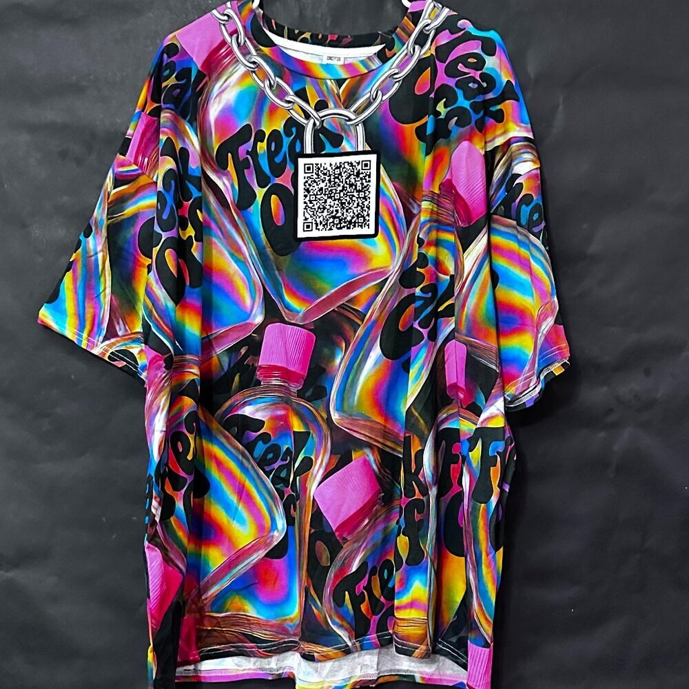 Free Diddy Cotton Musical Shirt 2X Baby Oil Hip Hop Rap Music Baggy Tee T-shirt